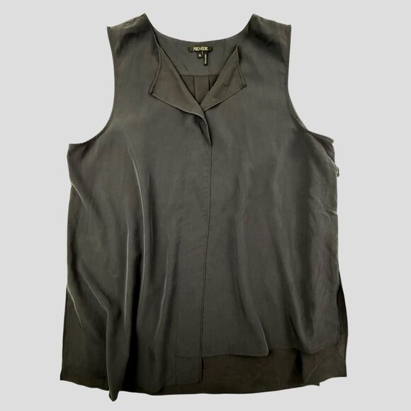 NEW NIC+ZOE Sleeveless V Neck Top Women Size XL Navy Blue Washed Midnight - Picture 1 of 9